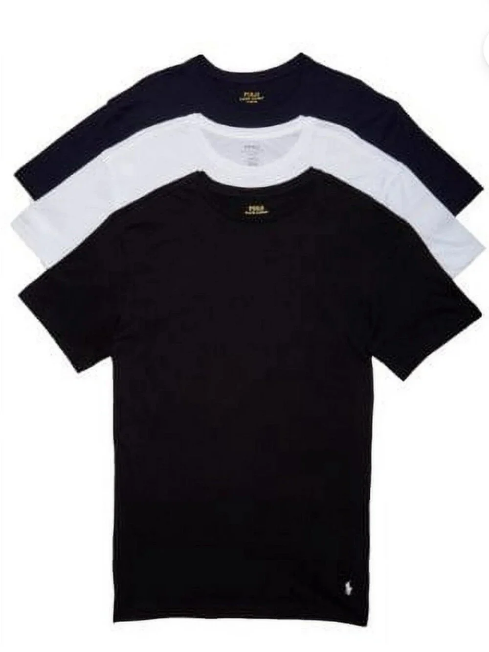Polo Ralph Lauren Crew Neck T-Shirts Classic Fit 3 Pack Cotton